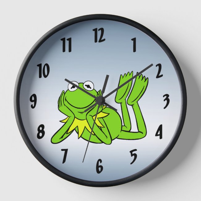 I Love Frogs Wall Clock