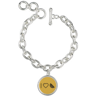 I Love Fruit Lemons Charm Bracelet