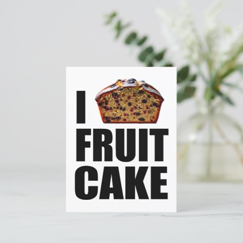 I Love Fruitcake Holiday Postcard