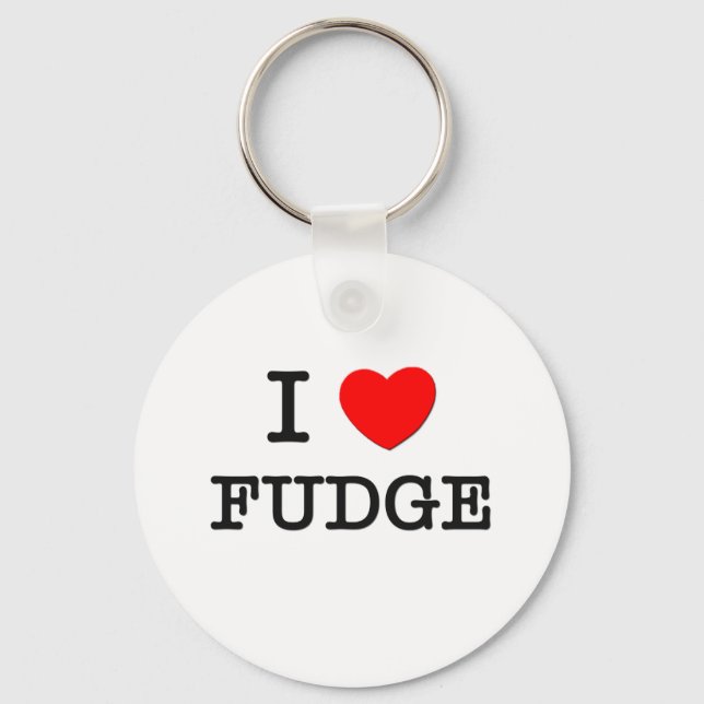 I Love Fudge Keychain (Front)