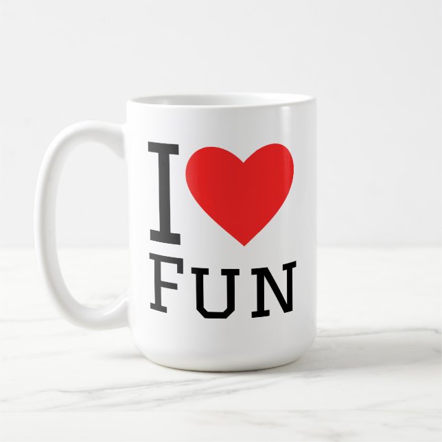 I love fun coffee mug (Left)
