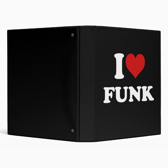 I Love Funk 3 Ring Binder (Background)