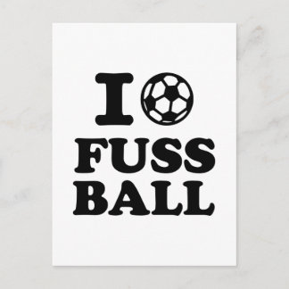 I love Fussball soccer Postcard