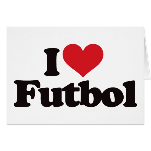 I Love Futbol Cards (Front Horizontal)