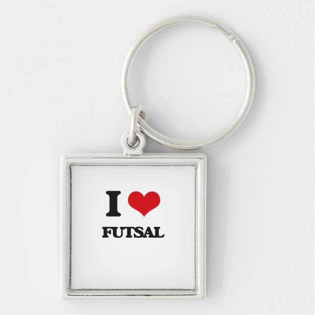 I Love Futsal Keychain (Front)