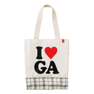 I LOVE GA ZAZZLE HEART TOTE BAG