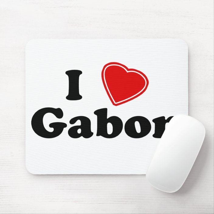I Love Gabon Mouse Pad