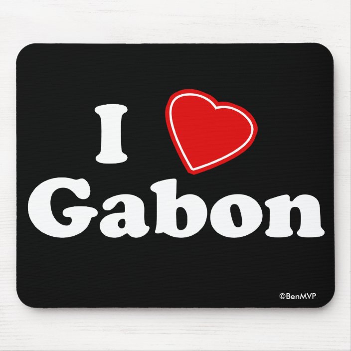 I Love Gabon Mousepad