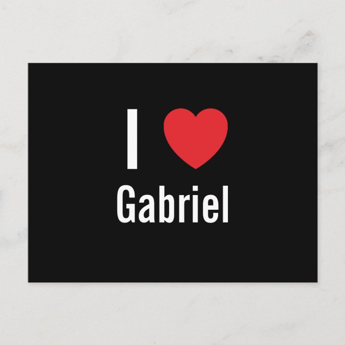 i-love-gabriel-postcard-zazzle