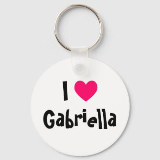 I Love Gabriella Keychain
