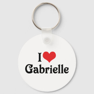 I Love Gabrielle Keychain