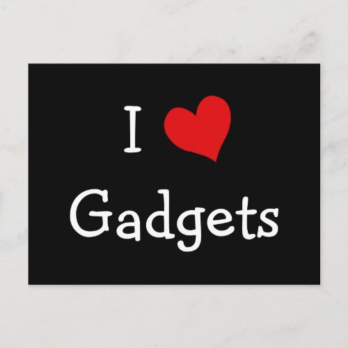 I Love Gadgets Postcard