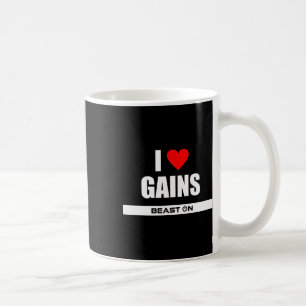 I Love Gains Bodybuilding Gainz Gym Fitness Traini Coffee Mug