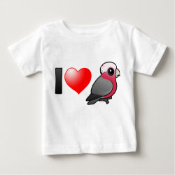 I Love Galas (relaxed crest) Baby Fine Jersey T-Shirt