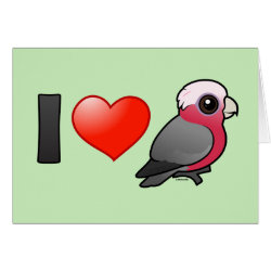 I Love Galas (relaxed crest) Greeting Card