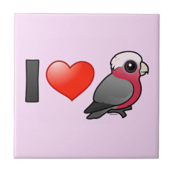 I Love Galas (relaxed crest) Small Ceremic Tile (4.25