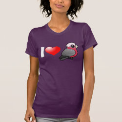 I Love Galas (relaxed crest) Women's American Apparel Fine Jersey Short Sleeve T-Shirt