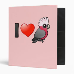 I Love Galahs (raised crest) Avery Signature Binder 8.5x11