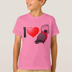 I Love Galahs (raised crest) Kids' Hanes TAGLESS® T-Shirt