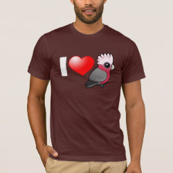 I Love Galahs (raised crest) Men's Basic American Apparel T-Shirt