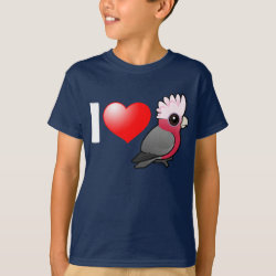 I Love Galahs (raised crest) Kids' Hanes TAGLESS® T-Shirt