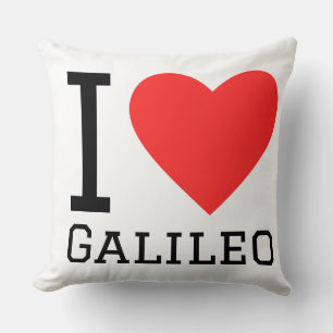I love Galileo Throw Pillow