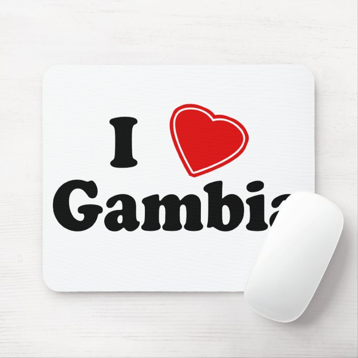 I Love Gambia Mousepad