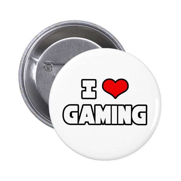 I Love Gaming Pinback Buttons