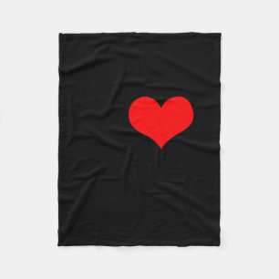 I Love Garage Doors Christmas Red Heart Funny Gift Fleece Blanket