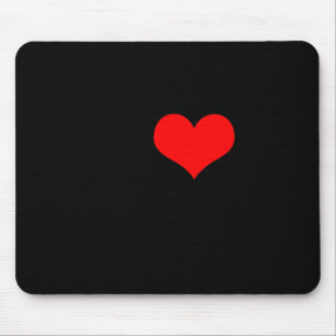I Love Garage Doors Christmas Red Heart Funny Gift Mouse Pad