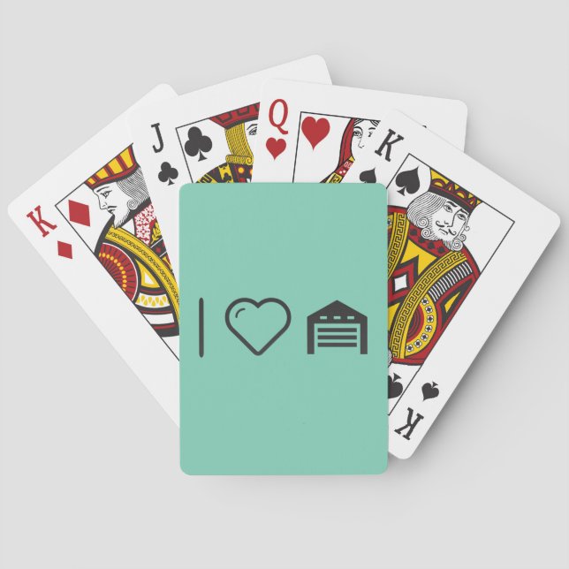 I Love Garage Doors Poker Cards (Back)