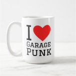 I love garage punk square sticker coffee mug