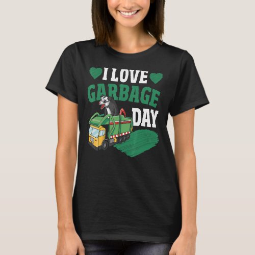 I Love Garbage Day  Possum Garbage Truck Opossum T_Shirt