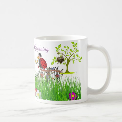 I love gardening coffee mug