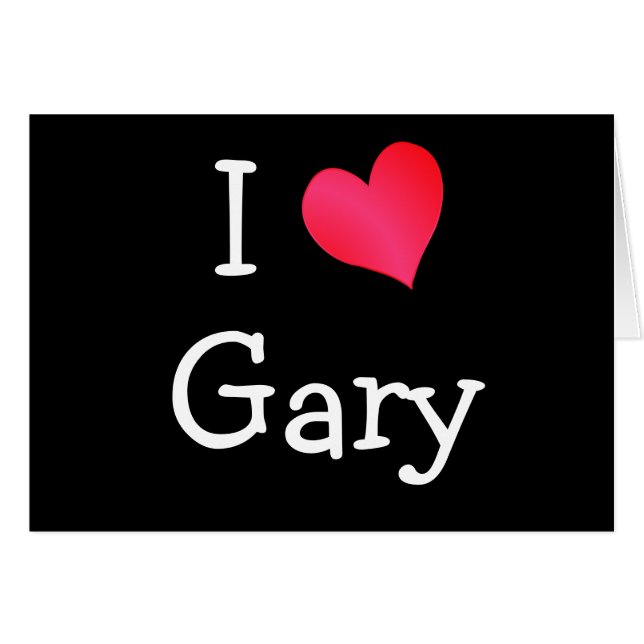I Love Gary Cards (Front Horizontal)