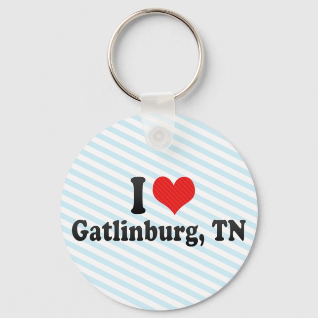 I Love Gatlinburg, TN Keychain (Front)