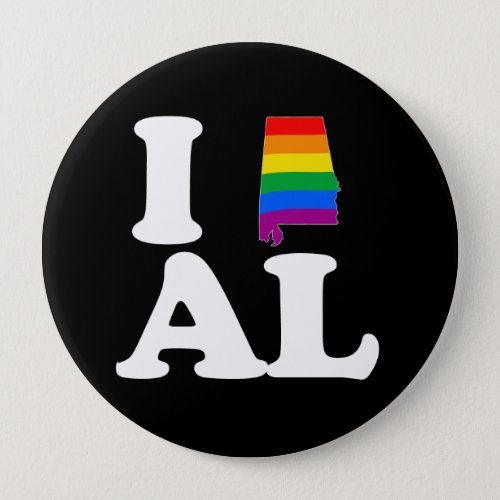 I LOVE GAY ALABAMA __ WHITE _png Button