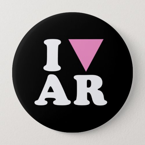 I LOVE GAY AR _ WHITE _png Pinback Button