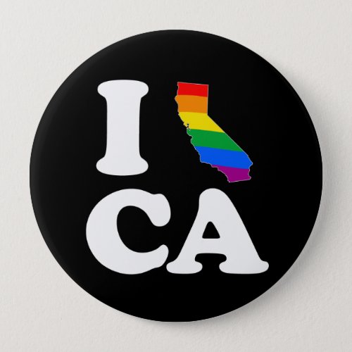 I LOVE GAY CALIFORNIA _ WHITE _png Button