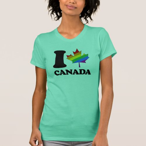 I LOVE GAY CANADA _ _png T_Shirt