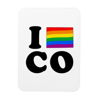 I LOVE GAY COLORADO MAGNET