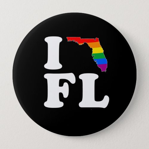 I LOVE GAY FLORIDA __ WHITE _png Pinback Button