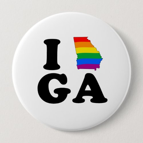 I LOVE GAY GEORGIA BUTTON