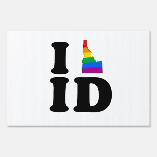 I LOVE GAY IDAHO SIGN