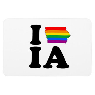 I LOVE GAY IOWA MAGNET