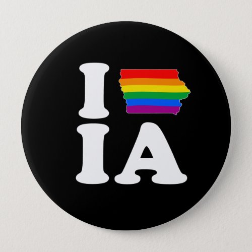 I LOVE GAY IOWA _ _ WHITE _png Button