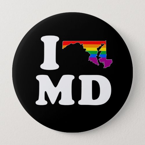 I LOVE GAY MARYLAND _ WHITE _png Pinback Button