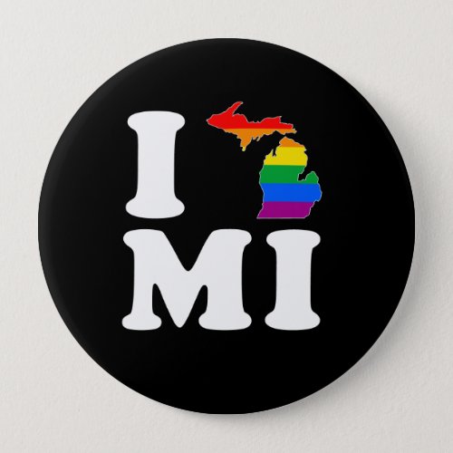I LOVE GAY MICHIGAN _ WHITE _png Button