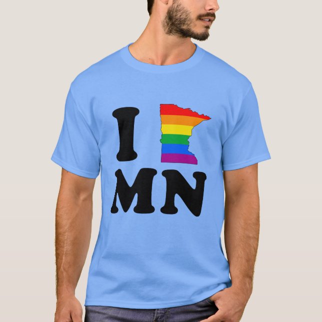 I LOVE GAY MINNESOTA T-Shirt (Front)