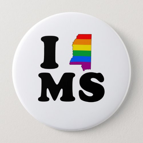 I LOVE GAY MISSISSIPPI PINBACK BUTTON